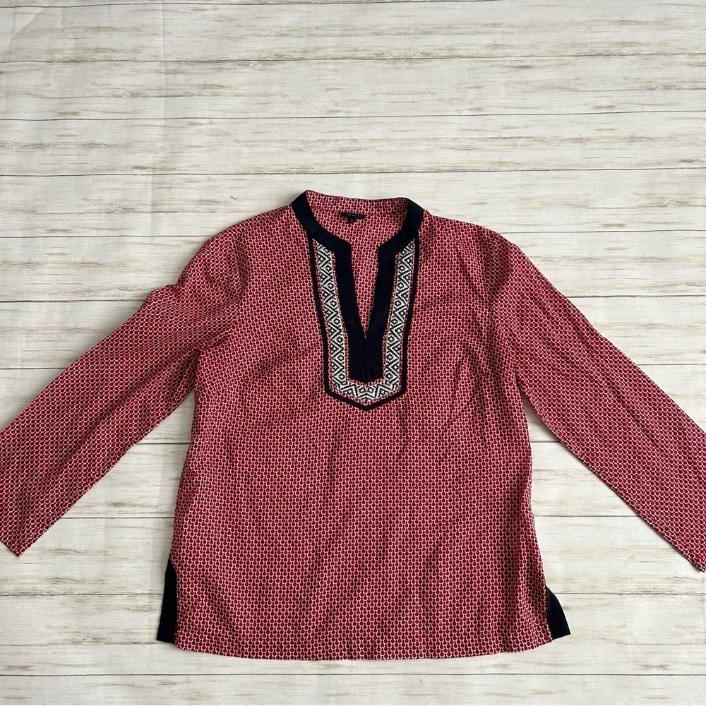 Talbots Embroidered Blouse | Size M